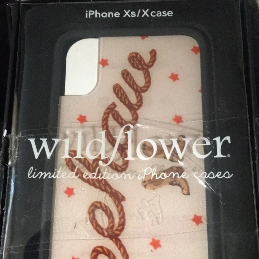 New Wildflower iPhone case Xs/X Yeehaw Cowboy Botts Stars